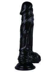Noctis 21 cm Siyah Realistik Dildo | Vantuzlu Sert Yapılı Penis Modeli