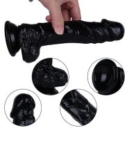 Noctis 21 cm Siyah Realistik Dildo | Vantuzlu Sert Yapılı Penis Modeli