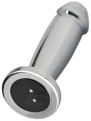 Noxxx Şarjlı Titreşimli Çelik Anal Plug 12 cm - Güçlü ve Estetik Metal Anal Oyuncak | 724Haz