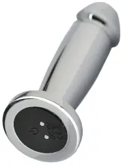 Şarjlı Titreşimli Çelik Anal Plug 12 cm - Güçlü ve Estetik Metal Anal Oyuncak | 724Haz