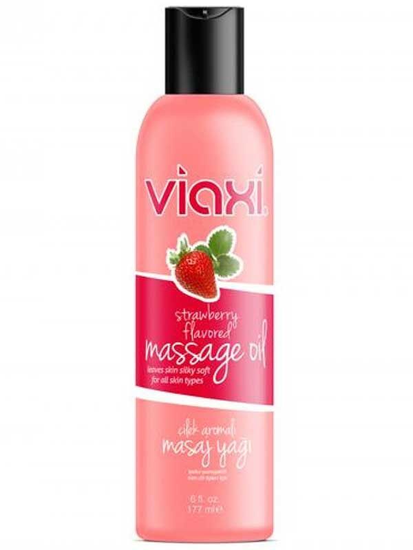 Viaxi Masaj Yağı Çilek Aromalı 177ml | Nemlendirici, Yumuşatıcı, Ferahlatıcı Çilek Kokulu Masaj Yağı