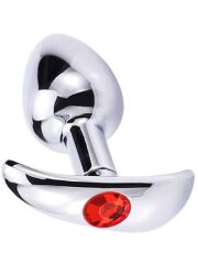 Taşlı T‑Şekilli Anal Plug 8 cm – Paslanmaz Çelik & Estetik Tasarım