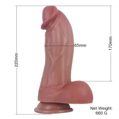 Sevindik Medikal King Kong Isıtmalı İleri Geri Hareketli Dildo