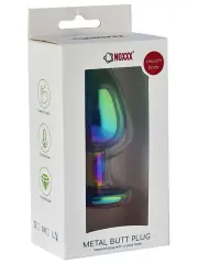 Çok Renkli Taşlı Çelik Anal Plug – Büyük Boy