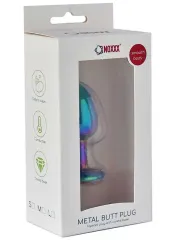 Noxxx Çok Renkli Taşlı Çelik Anal Plug – Küçük Boy