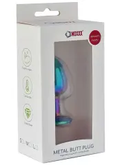 Çok Renkli Taşlı Çelik Anal Plug – Küçük Boy