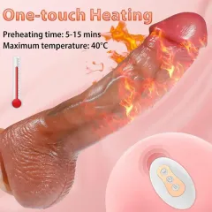 Sevindik Medikal Shark Hareketli Isıtmalı Rotasyonlu Titreşimli Dildo