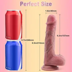 Hero Hareketli Isıtmalı Rotasyonlu Titreşimli Dildo – 18 cm Keyif | 724Haz