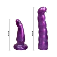 Female Harness 17 cm Çift Taraflı Lezbiyen Dildo – Çift Girişli | 724Haz