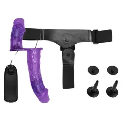 Ultra Passionate Harness Çift Başlı Çift Motorlu Vibratör – Strap-On Deneyimi | 724Haz