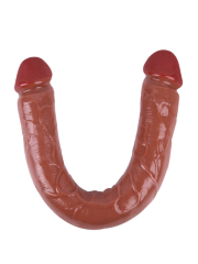 Noctis 46cm Kahverengi Çift Taraflı Dildo No:88