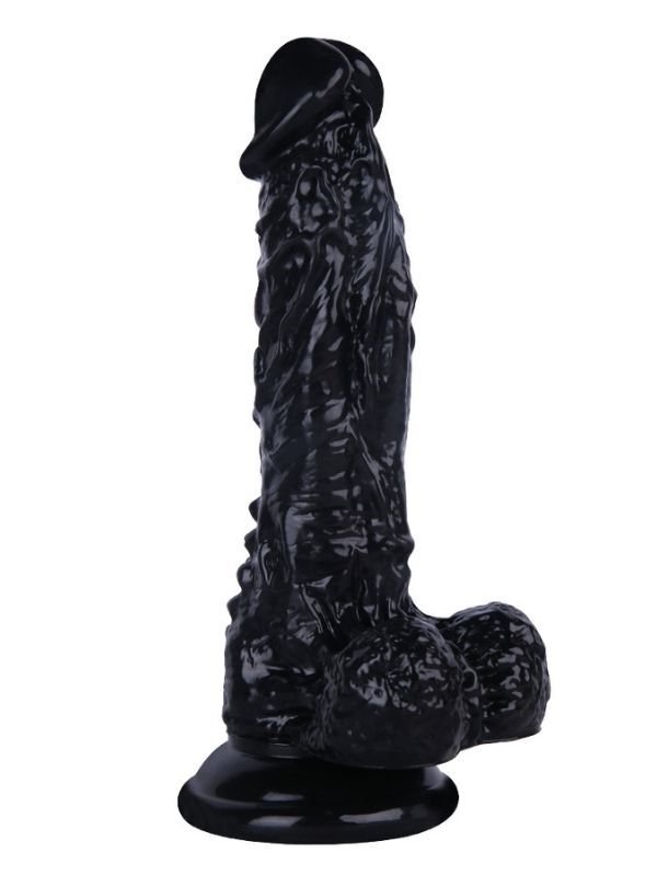 Noctis 18.5 cm Siyah Realistik Dildo | Gerçekçi Vantuzlu Sert Penis