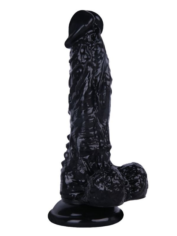 Noctis 18.5 cm Siyah Realistik Dildo | Gerçekçi Vantuzlu Sert Penis
