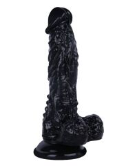 Noctis 18.5 cm Siyah Realistik Dildo | Gerçekçi Vantuzlu Sert Penis