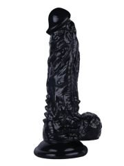 Noctis 18.5 cm Siyah Realistik Dildo | Gerçekçi Vantuzlu Sert Penis