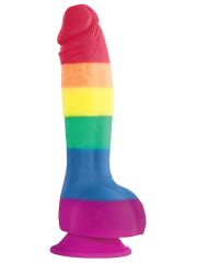 Pride Edition Realistik Penis – 16 cm Gökkuşağı Renkli Dildo