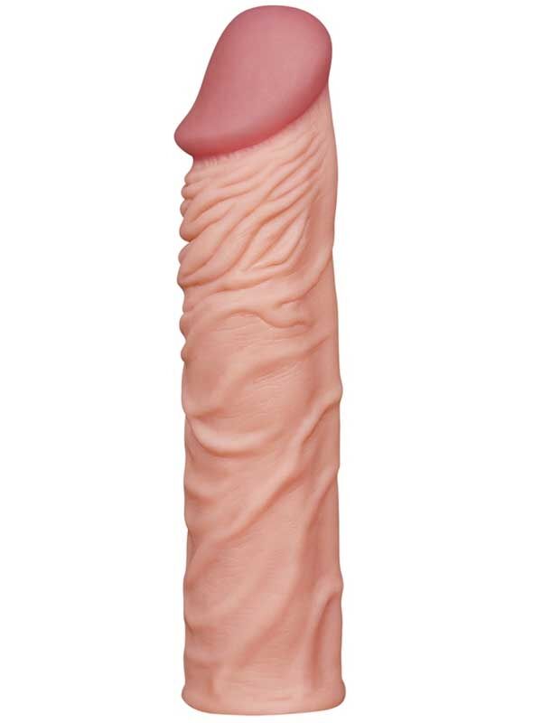Lovetoy X-Tender Gerçekçi Dokulu Penis Kılıfı – 5 cm Uzatmalı