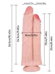 Noctis 26,5cm Realistik Çiftli Dildo No:111