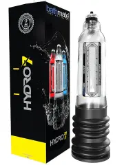 Şeffaf Hydro 7 Pompa | Su Destekli Penis Pompası, Askılı Hediyeli