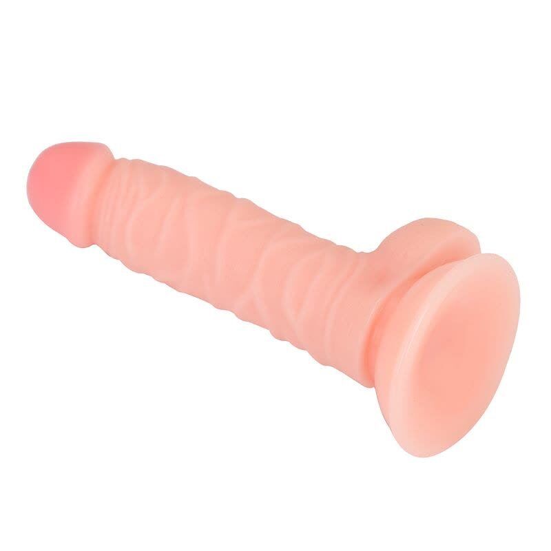 19 cm Belden Bağlamalı Realistik Vantuzlu Dildo Penis | 724Haz