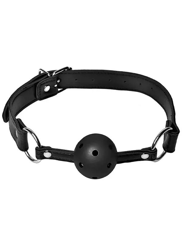 Delikli Ağız Topu – Nefes Alabilir ve Rahat BDSM Aksesuarı