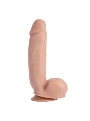 Sensualism 21 cm Kıkırdaklı Gerçekçi Dildo | Sert Vantuzlu Realistik Penis