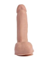 Sensualism 21 cm Kıkırdaklı Gerçekçi Dildo | Sert Vantuzlu Realistik Penis