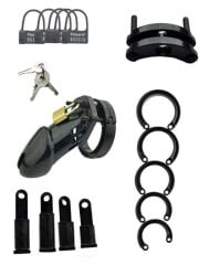 ABS Penis Kafesi - Ayarlanabilir Halkalı, 9cm Uzunluğunda & Kilitli