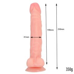 25 cm Belden Bağlamalı Realistik Vantuzlu Penis | 724Haz