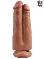 Belden Bağlamalı Çift Penis 18 cm | İçi Dolu, Esnek Silikon ve Eller Serbest Strap‑On