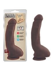 Carnal Pleasure Melez 23,5 cm Kıkırdaklı Ultra Gerçekçi Dildo - Büyük Boy, Bükülebilir Et Dokulu Seks Oyuncağı