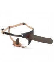 724Haz Lesbian Lover Çift Taraflı Belden Bağlamalı Protez Penis | Siyah | Gerçekçi Dildo Seti