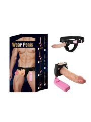 Censan Titreşimli Belden Bağlamalı Realistik Penis Wear
