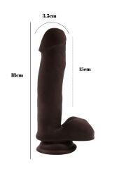 Philander Melez 18 cm Kıkırdaklı Gerçekçi Dildo - Bükülebilir ve Etkileyici Doğal Tasarım