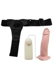 Censan 7,5 cm Dolgulu İçi Boş Titreşimli Protez Strapon