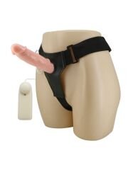 Censan 7,5 cm Dolgulu İçi Boş Titreşimli Protez Strapon