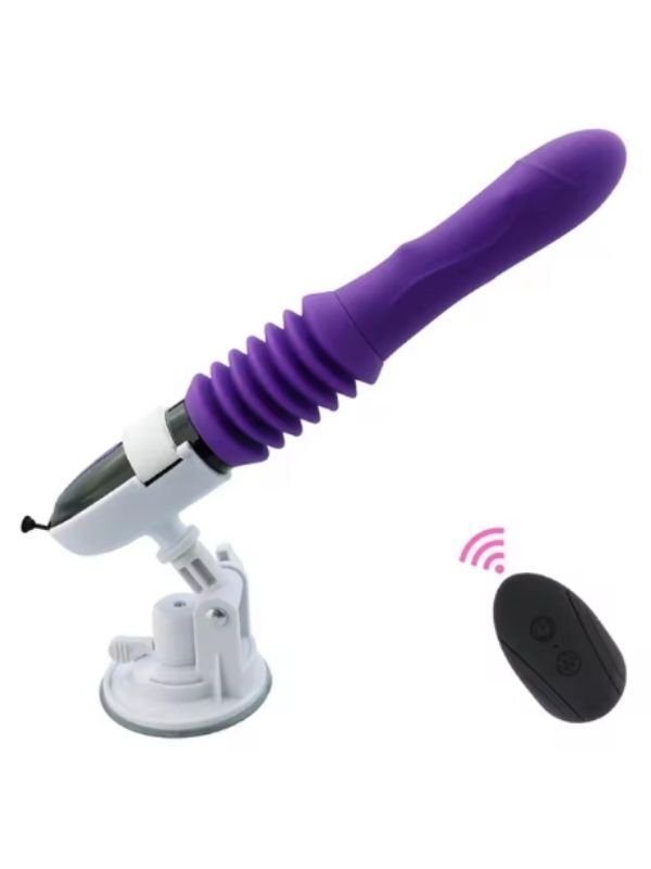 Telescopic Uzaktan Kumandalı Seks Makinesi | Şarjlı, Sessiz ve Suya Dayanıklı Vibratör