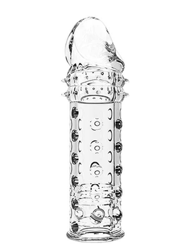 Penextender Tırtıklı Şeffaf Penis Kılıfı 16.3 cm | Uzatıcı & Kalınlaştırıcı Cinsel Aksesuar