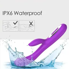 Aaron L Titreşim Noktalı G-Spot & Klitoral Meme Vibratör – 12 Mod USB | 724Haz