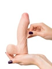 My Babe Kıkırdaklı Deri Katmanlı 18.5 cm Dildo | Gerçekçi Sert Yapılı Penis Modeli