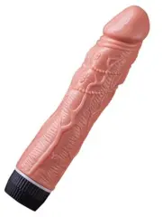 20 cm Vibratör | Gerçekçi, Titreşimli, Ten Rengi ve Orta-Büyük Boy Seks Oyuncağı