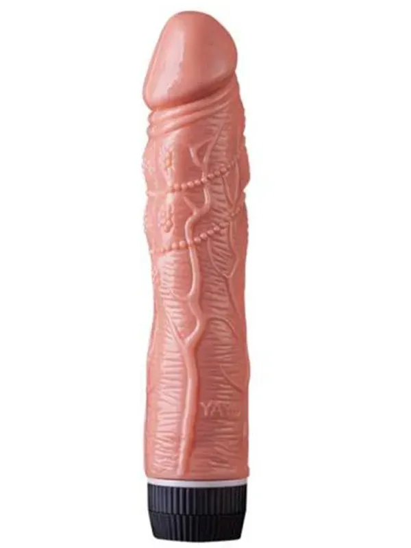 20 cm Vibratör | Gerçekçi, Titreşimli, Ten Rengi ve Orta-Büyük Boy Seks Oyuncağı