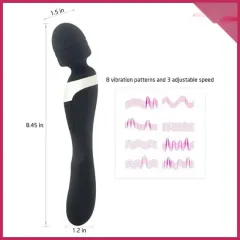 Hot Flamingo Çift Taraflı Lux Çift Titreşimli Vibratör – 8 Mod USB | 724Haz
