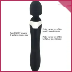 Hot Flamingo Çift Taraflı Lux Çift Titreşimli Vibratör – 8 Mod USB | 724Haz