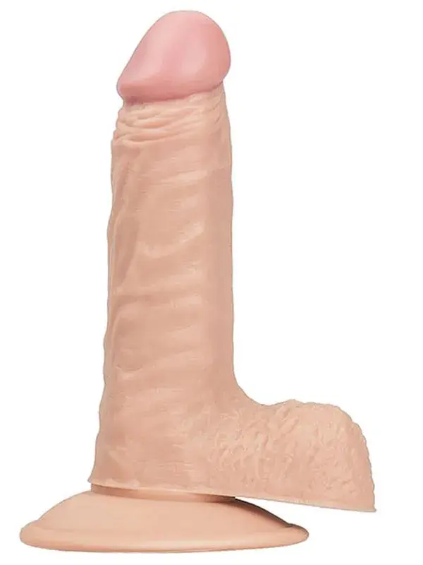 15 cm Realistik Dildo | Ten Rengi, Esnek, Damarlı ve Başlangıç Seviyesi Seks Oyuncağı