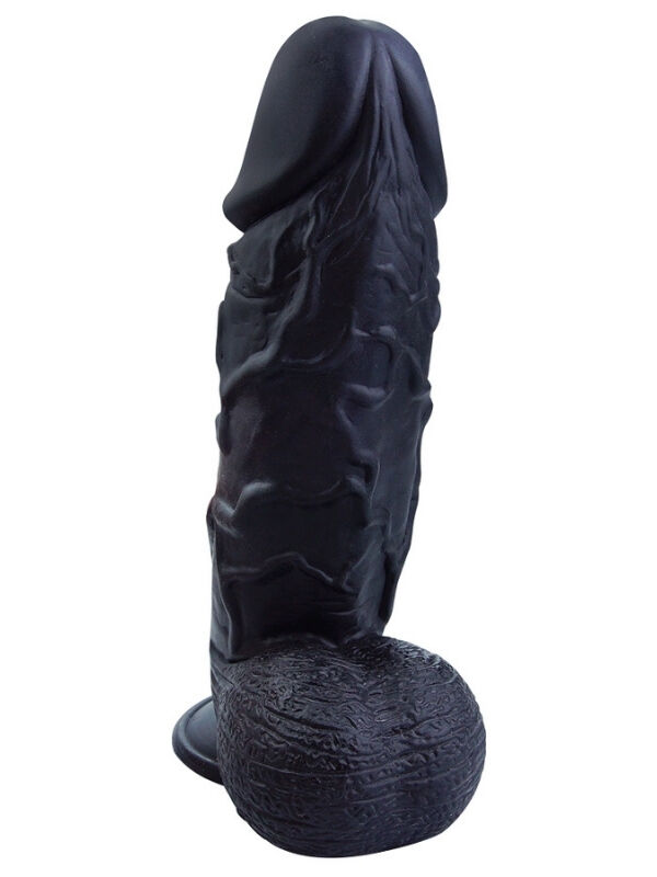 Noctis 26 cm Siyah Realistik Dildo | Vantuzlu Gerçekçi Penis Modeli