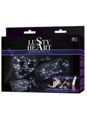 Lusty Heart Lüks Vahşi Kız Fantezi Seti | Seksi Deri Görünümlü, Ayarlanabilir Fantezi Takım