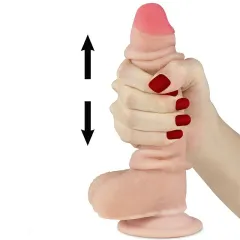 LoveToy Sliding 17.5 Cm. Çift Katmanlı Dildo