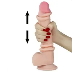 LoveToy Sliding 20 Cm. Çift Katmanlı Dildo
