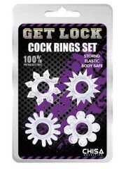 Get Lock Tırtıklı Penis Halka Seti – Performans ve Konfor Artırıcı